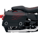 Picture of SADDLEMEN, HIGHWAYMAN TATTOO SADDLEBAGS, RED, Medium (15” L x 6” W x 91/2” H), Part# 3501-0215