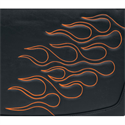 Picture of SADDLEMEN, HIGHWAYMAN TATTOO SADDLEBAGS, ORANGE, Jumbo (21” L x 6” W x 11” H), Part# 3501-0223