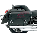 Picture of SADDLEMEN, HIGHWAYMAN TATTOO SADDLEBAGS, DARK RED, Medium (15” L x 6” W x 91/2” H), Part# 3501-0248