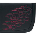 Picture of SADDLEMEN, HIGHWAYMAN TATTOO SADDLEBAGS, DARK RED, Large (161/2” L x 6” W x 91/2” H), Part# 3501-0249