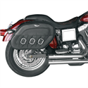 Picture of SADDLEMEN, S4 RIGID-MOUNT QUICK-DETACH SLANT SADDLEBAGS, DRIFTER For 91-95 Dyna Glide (18” L x 7” W x 13” H), Part# 3501-0230