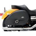 Picture of SADDLEMEN, RIGID-MOUNT SPECIFIC FIT TEARDROP SADDLEBAGS, DRIFTER (201/2” L x 7” W x 12” H) For 84-13 FXST/FLST, Part# 3501-0465