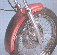 Shortened custom fender for Narrow Glide Models