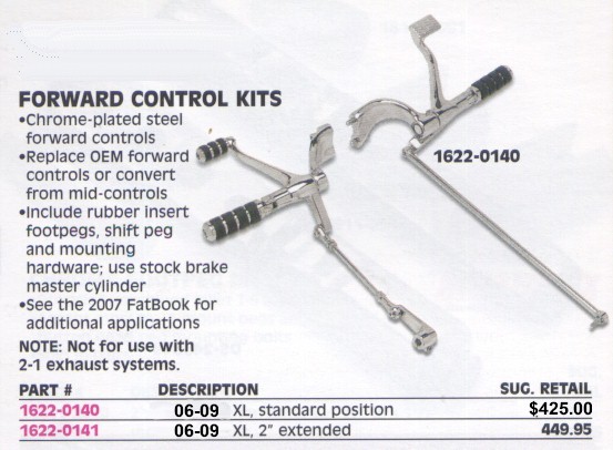 forward controls sportster riding