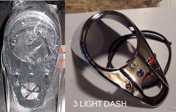 Three-Light Dashes for Fat Bob Tanks