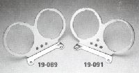 Chrome Gauge Mounting Brackets 3-Light