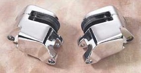 Chrome Front Dual Disc Caliper Set