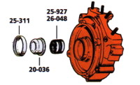 Left Case Engine Parts for Big Twins