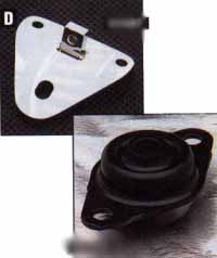 FRONT MOTOR MOUNT AND BRACKET FOR 5-SPEED MODELS