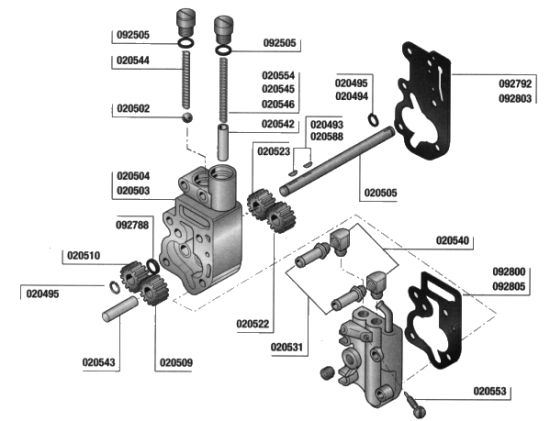 OIL PUMP PARTS FOR BIG TWINS 1936-1994