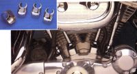 Chrome Tappet Block Cover Sets for Evolution Sportster Models